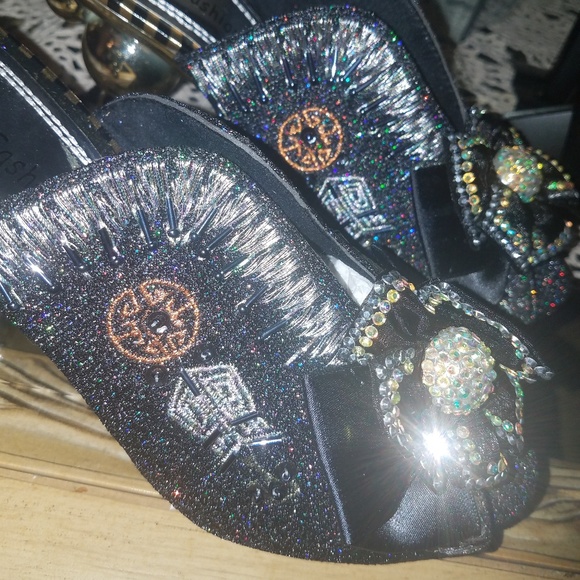 One of a kind Exotic Peep Toe Heels - Picture 7 of 8